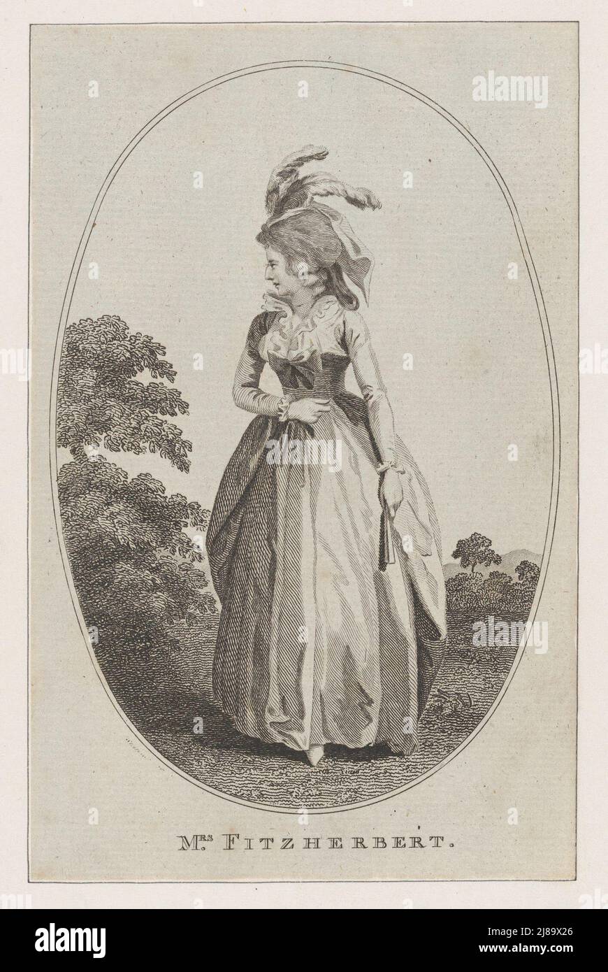 Mrs. Fitzherbert, 1786. Stock Photo