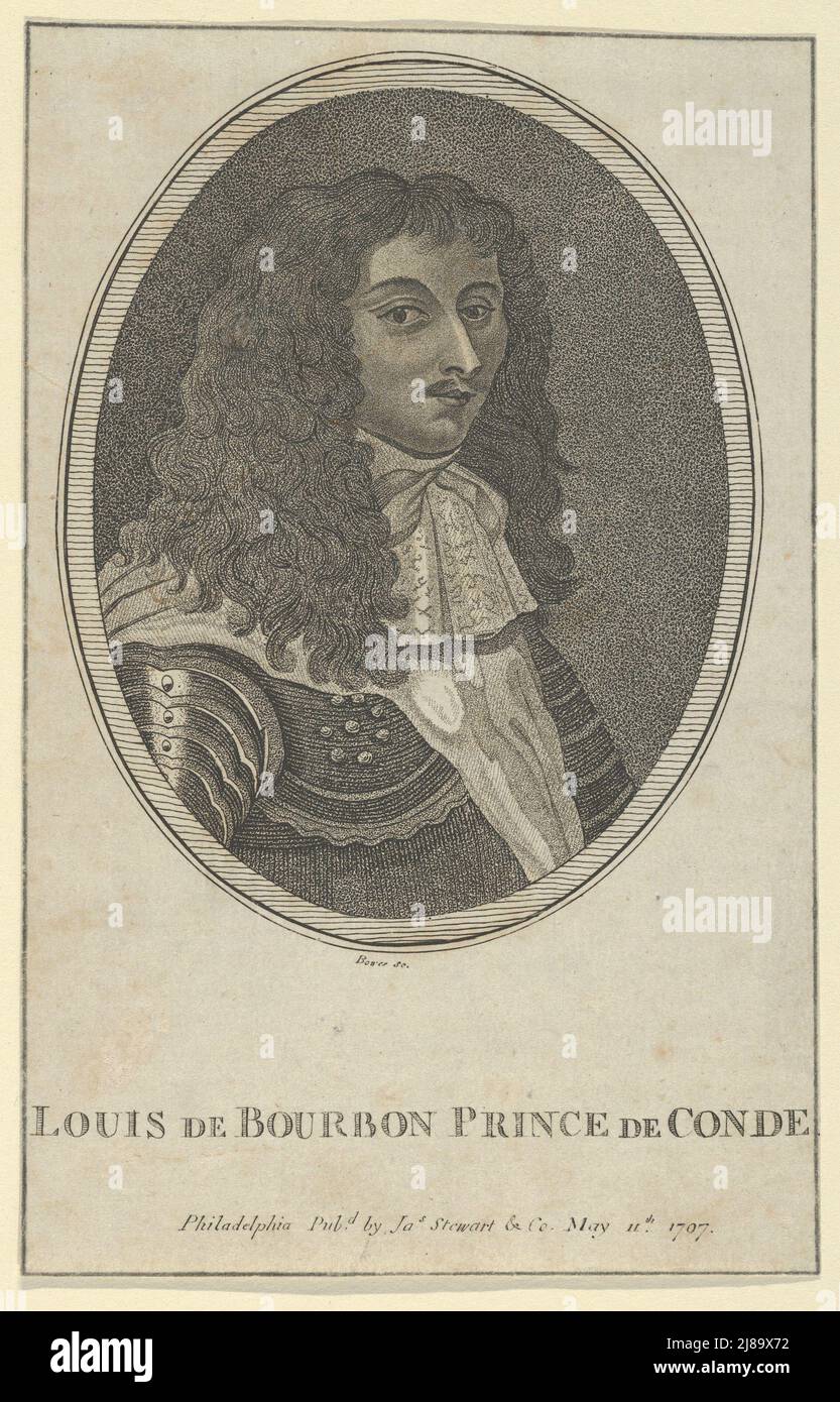 Louis de Bourbon, Prince de Cond&#xe9;, May 11, 1797. Stock Photo