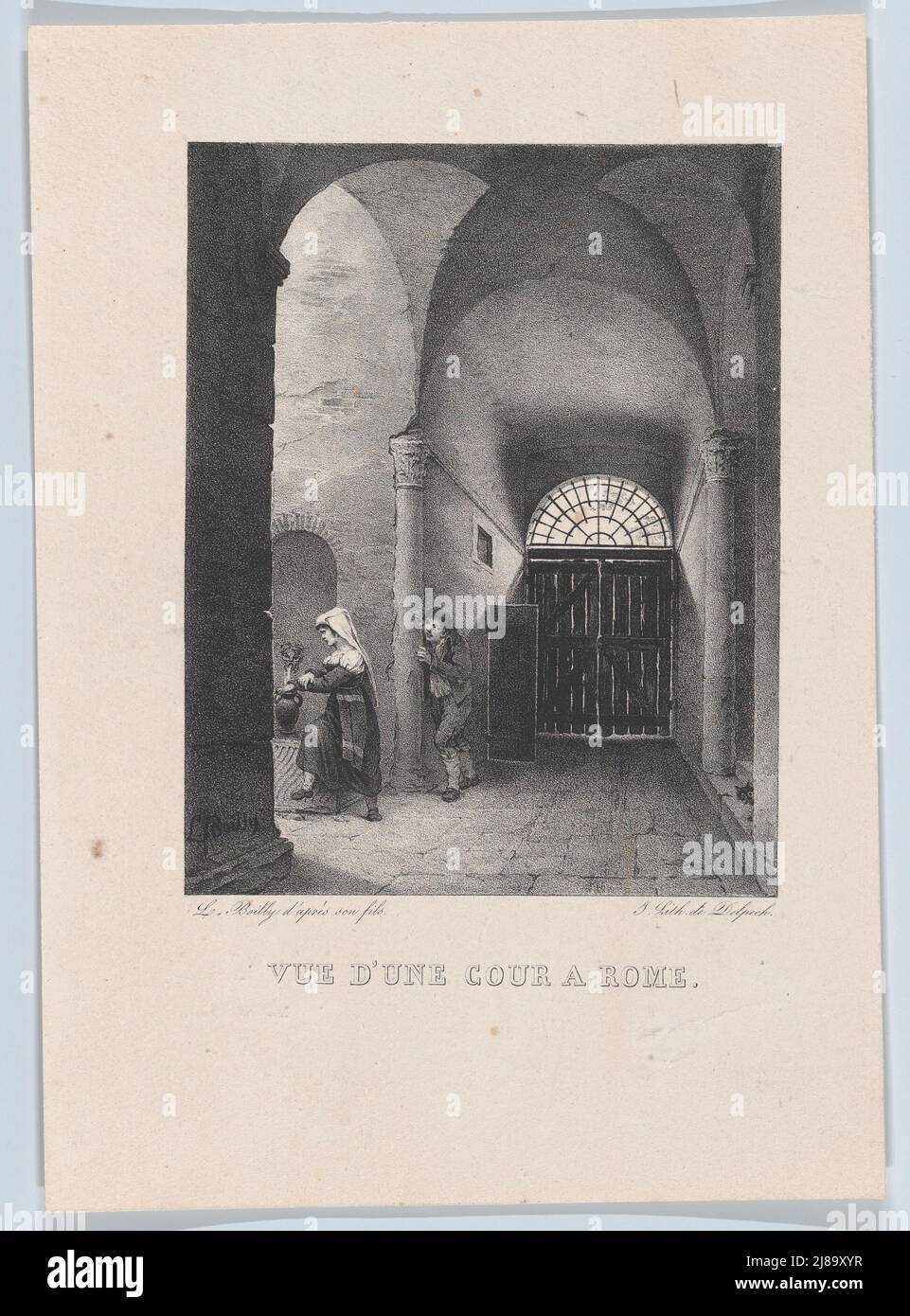 View courtyard in rome hi-res stock photography and images - Alamy
