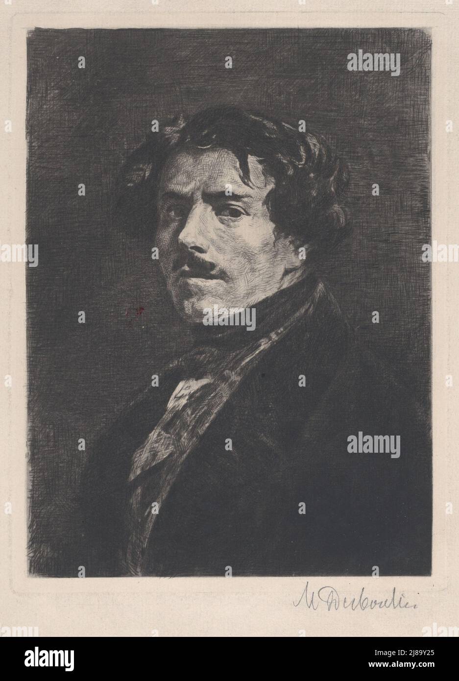 Portrait of Eugène Delacroix, 1889 Stock Photo Alamy