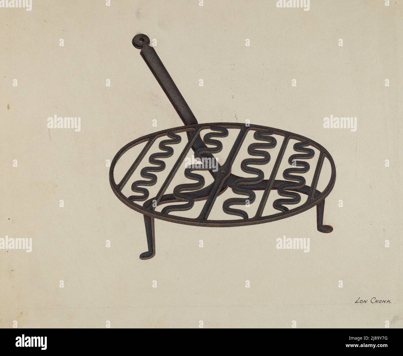 Wrought Iron Trivet, c. 1941 Stock Photo Alamy