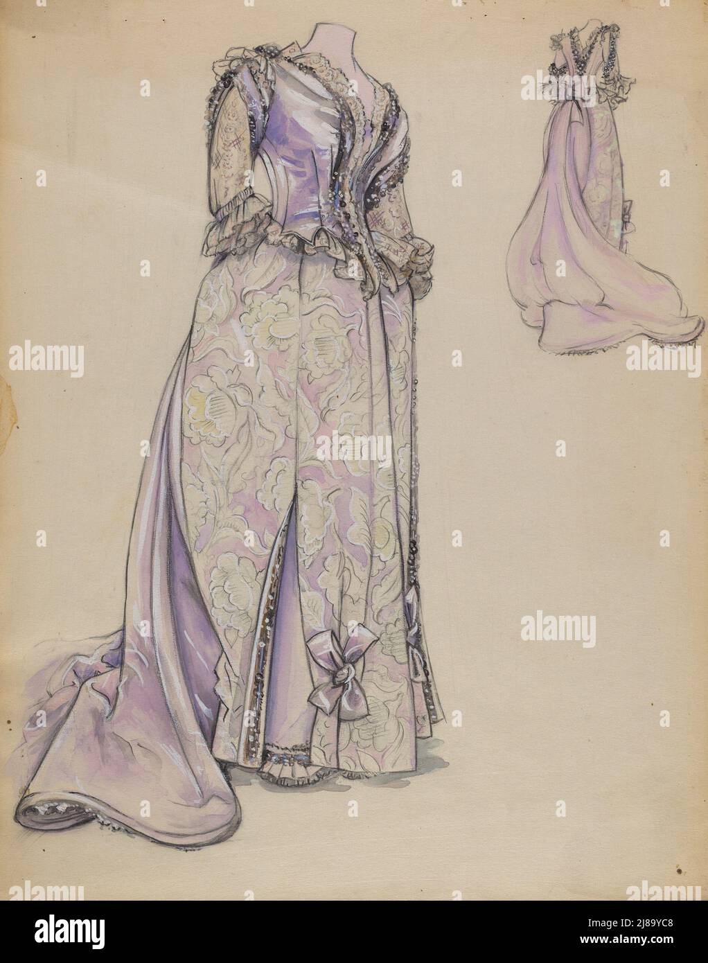 Dress, c. 1936. Stock Photo