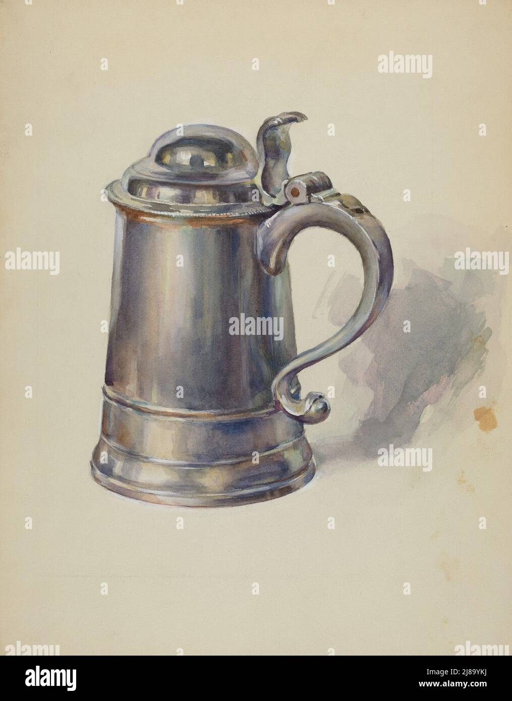 Pewter Tankard, c. 1936. Stock Photo