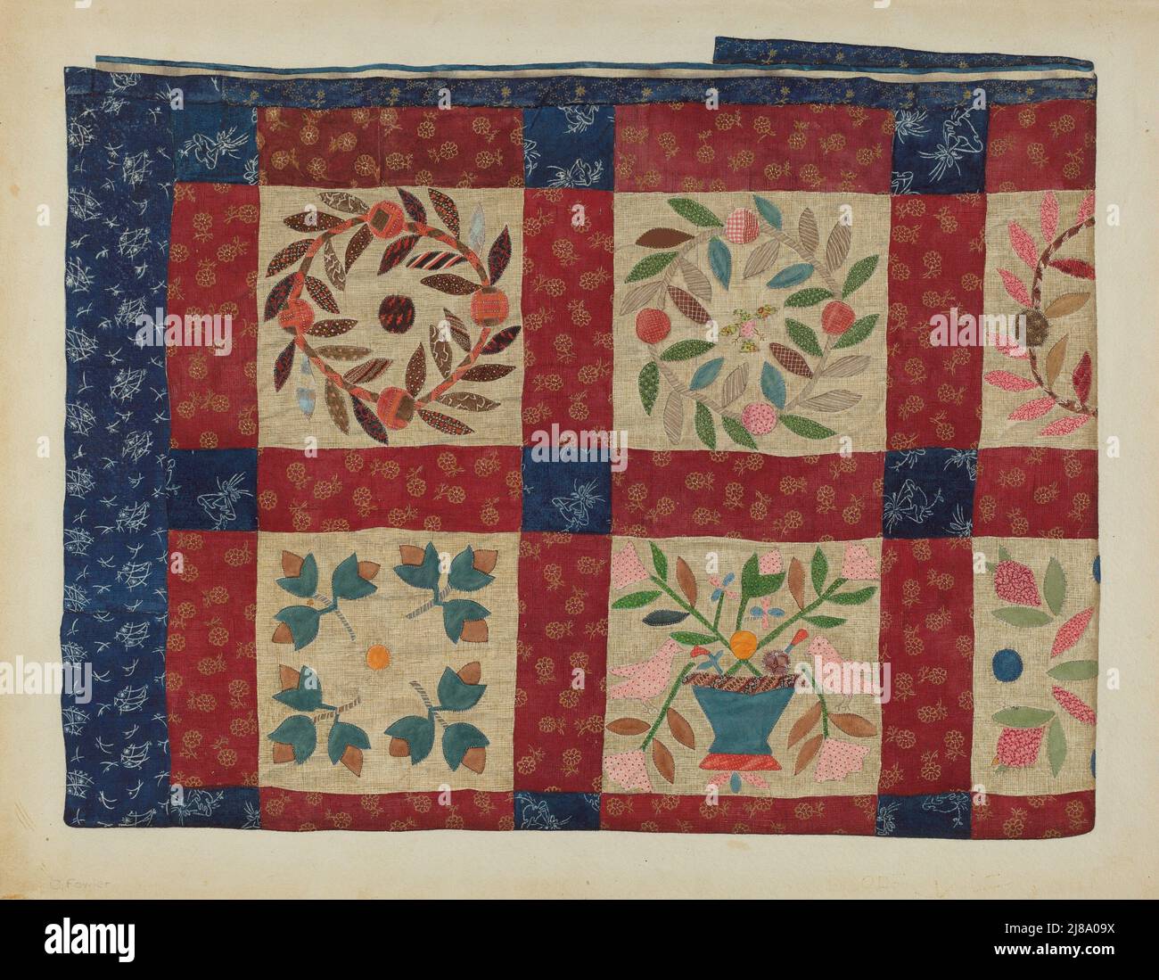Applique quilt hi-res stock photography and images - Alamy