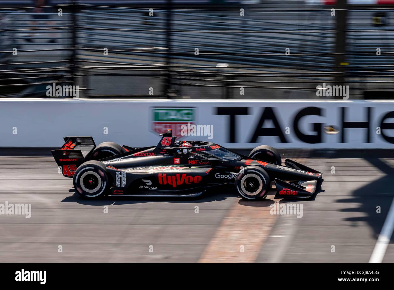 Indianapolis, Indiana, USA. 13th May, 2022. JACK HARVEY (45) of Bassingham, England qualifies for the GMR Grand Prix at Indianapolis Motor Speedway in Indianapolis, Indiana, USA. (Credit Image: © Walter G. Arce Sr./ZUMA Press Wire) Stock Photo