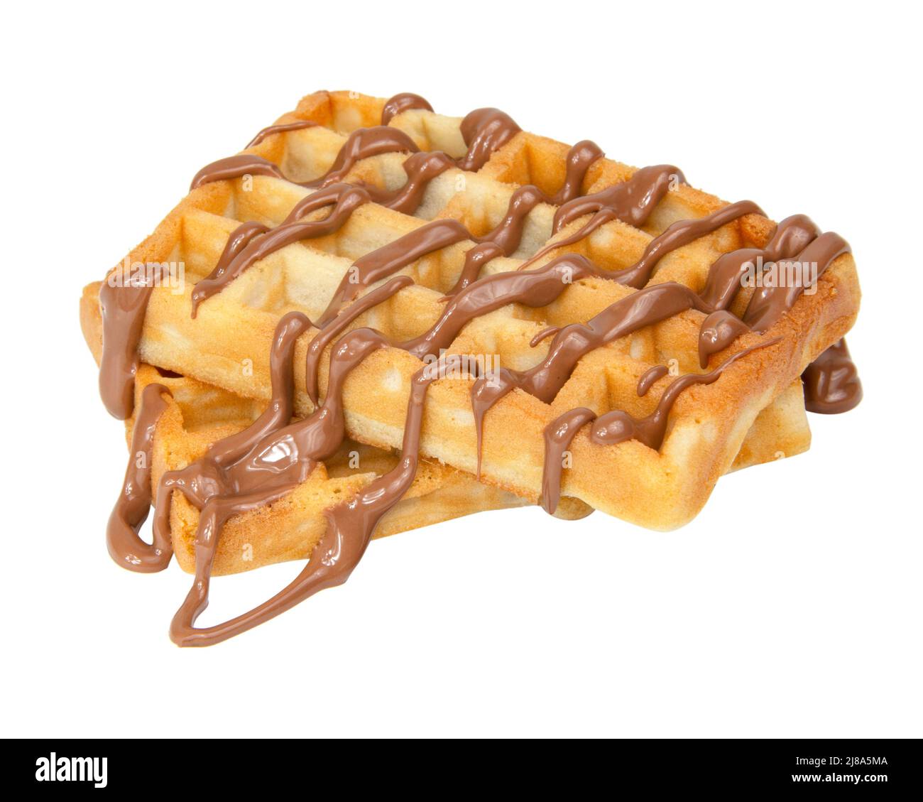 Classic belgian waffles Cut Out Stock Images & Pictures - Alamy