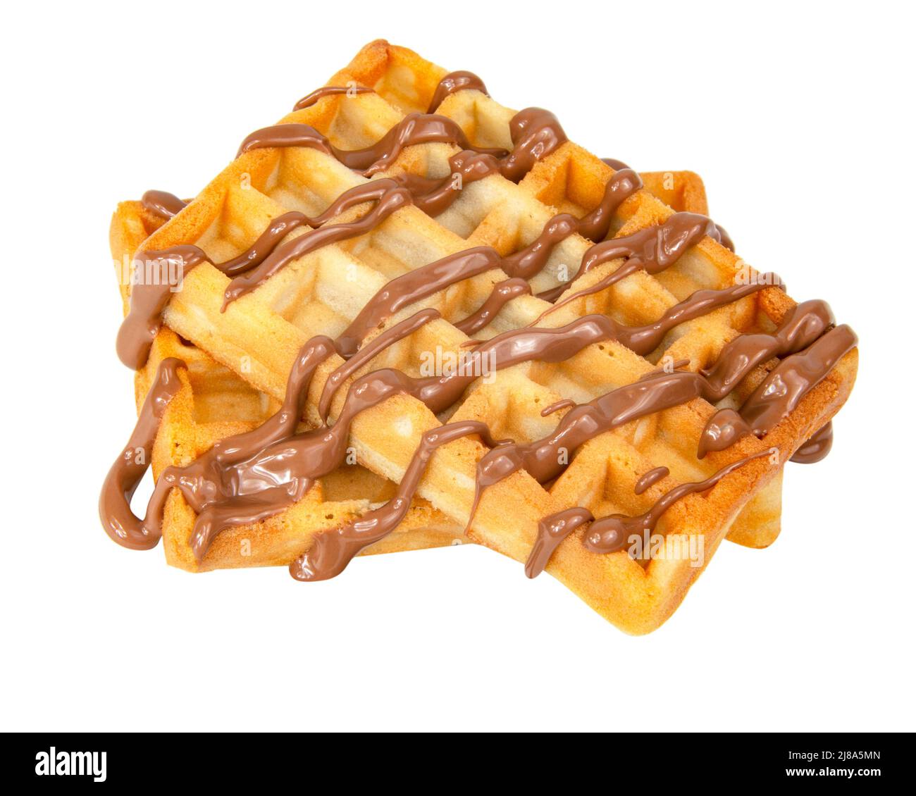 Traditional belgian homemade waffles Cut Out Stock Images & Pictures ...