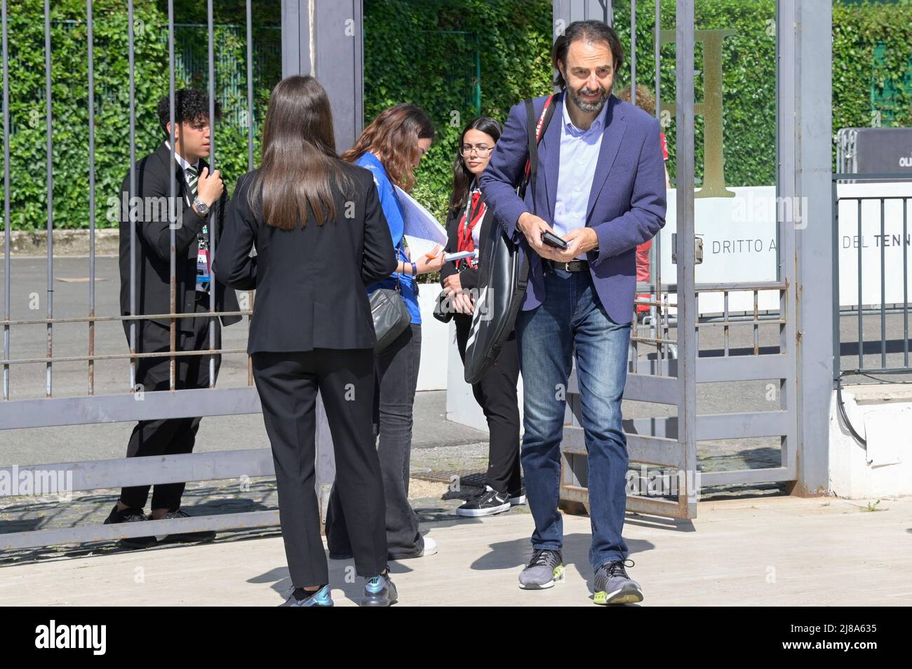 Rome, Italy. 14th May, 2022. Neri Marcorè attends the may edition of Tennis &Friends event at Foro Italico. (Photo by Mario Cartelli/SOPA Images/Sipa USA) Credit: Sipa USA/Alamy Live News Stock Photo