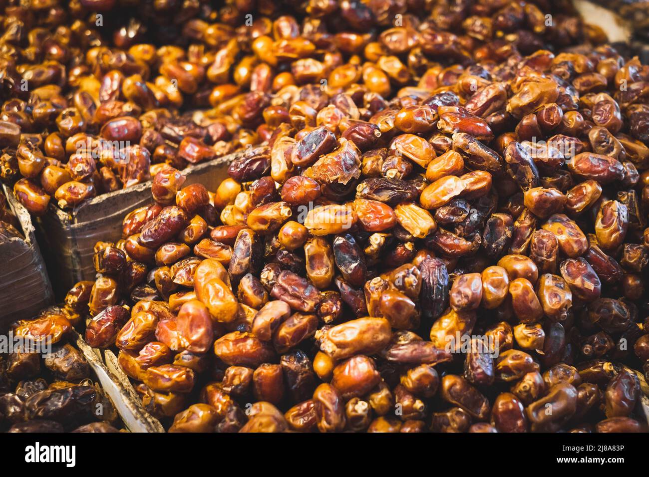 pile of dates , dried date fruit Stock Photo