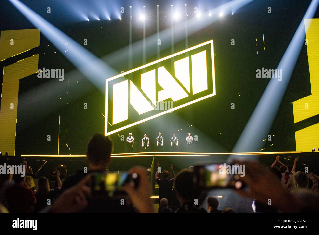 NaVi entering the stage Stock Photo
