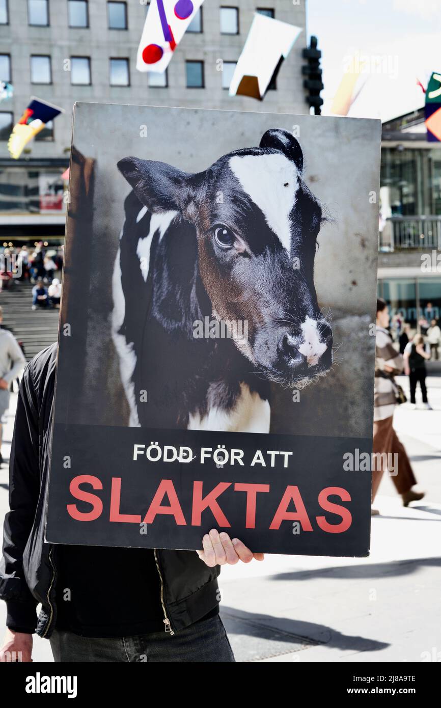 STOCKHOLM, SWEDEN - MAY 14, 2022: Djurens Rätt / Animals Right ...