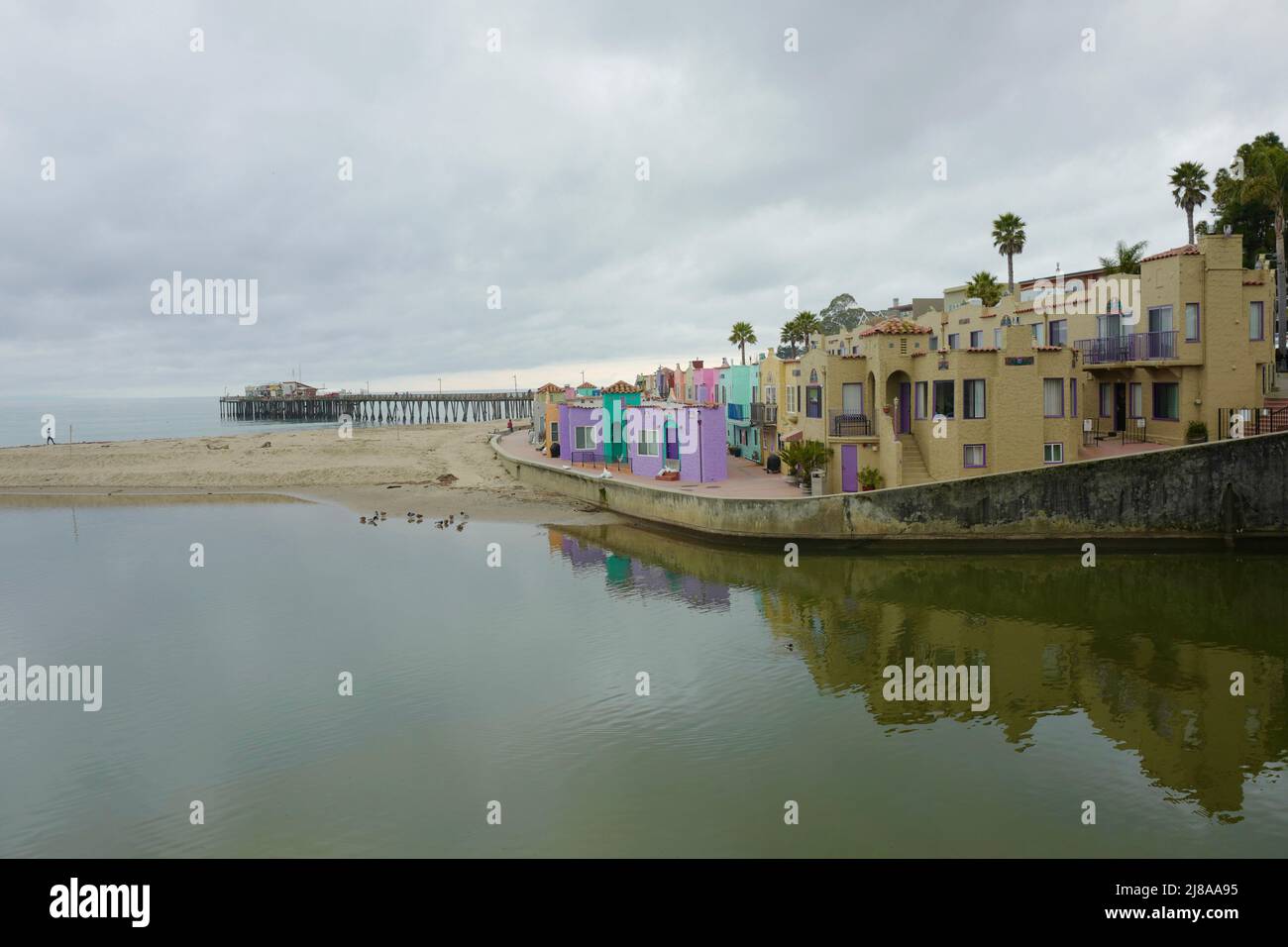 Colorful houses in Capitola, California Stock Photo Alamy