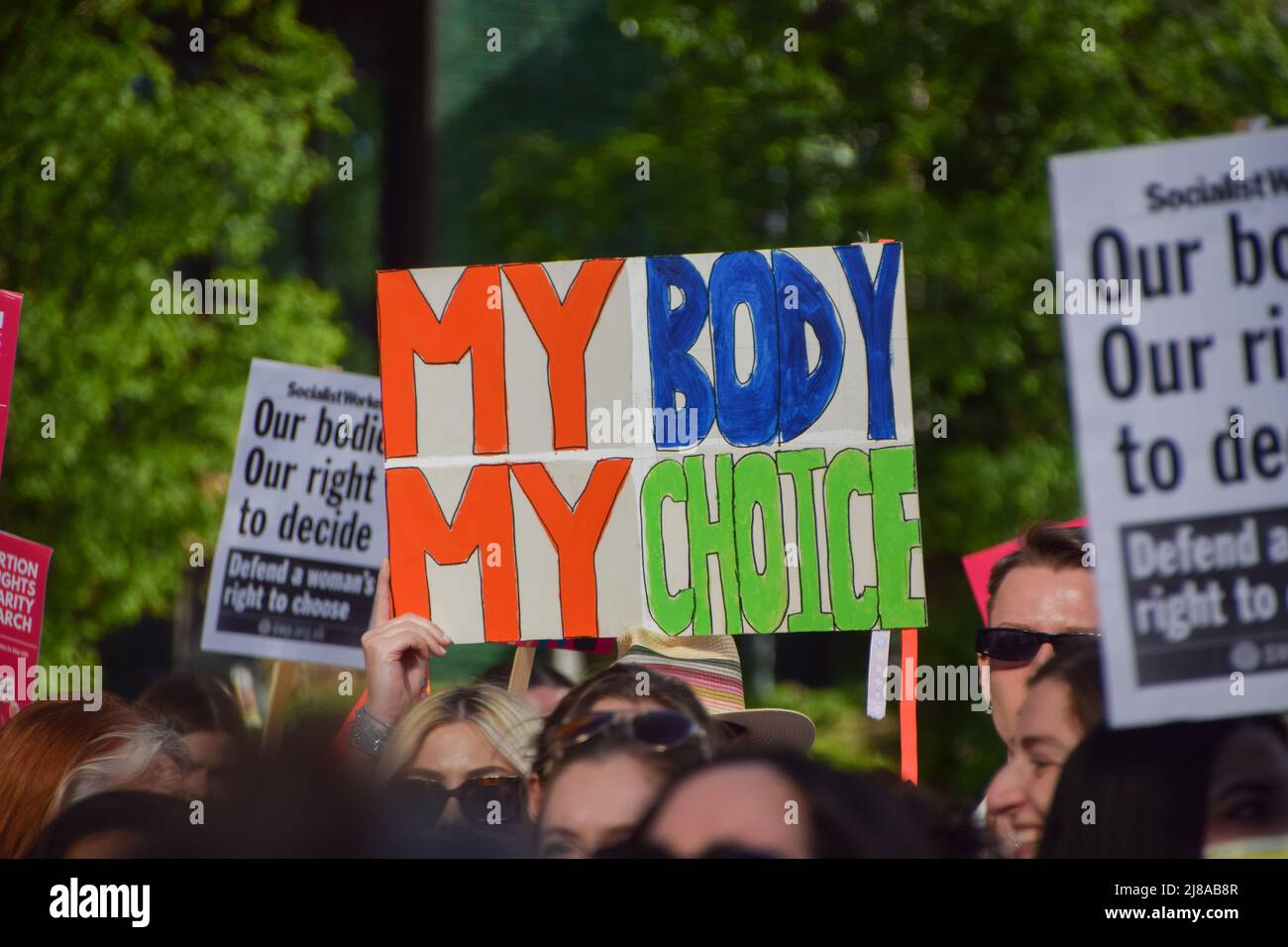 London UK 14th May 2022 Protesters Outside The Embassy Of USA Pro