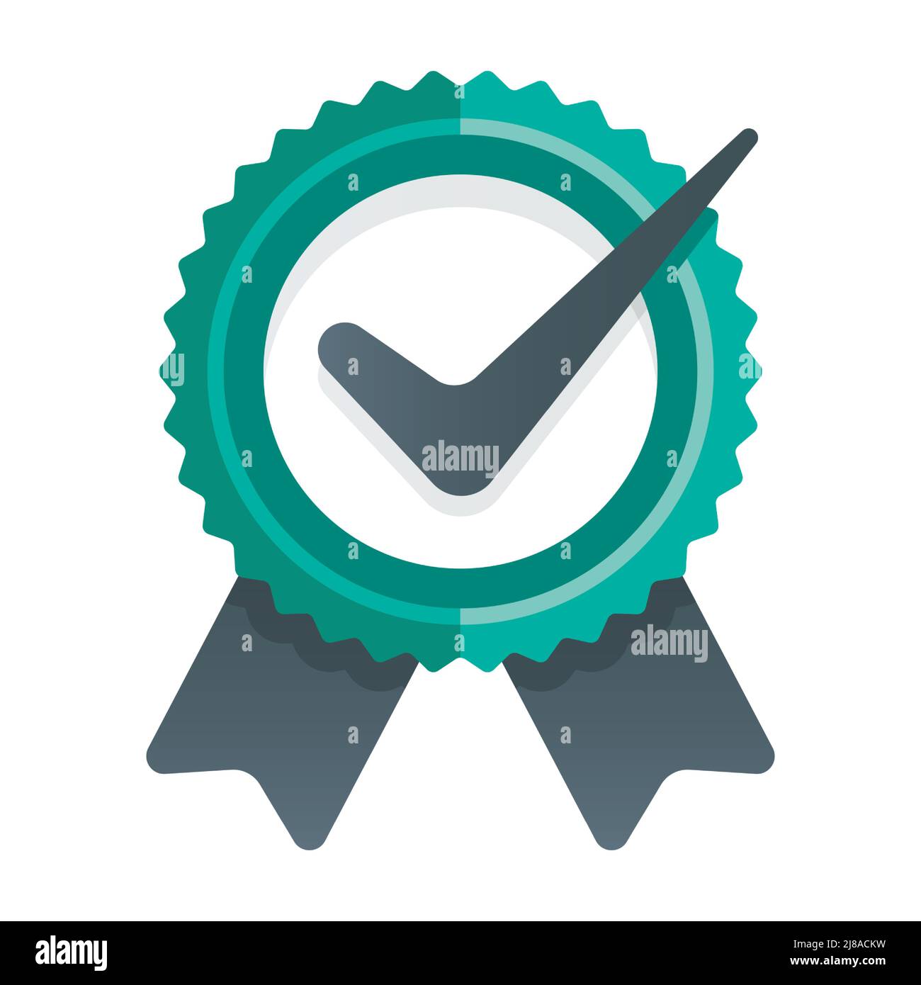green check mark. choice sign. flat vector illustration Stock Vector ...