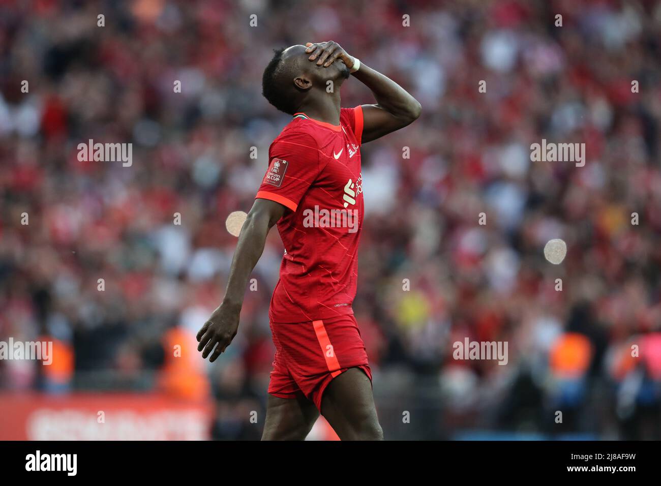 SADIO MANE AFTER PENALTY, CHELSEA V LIVERPOOL, 2022 Stock Photo