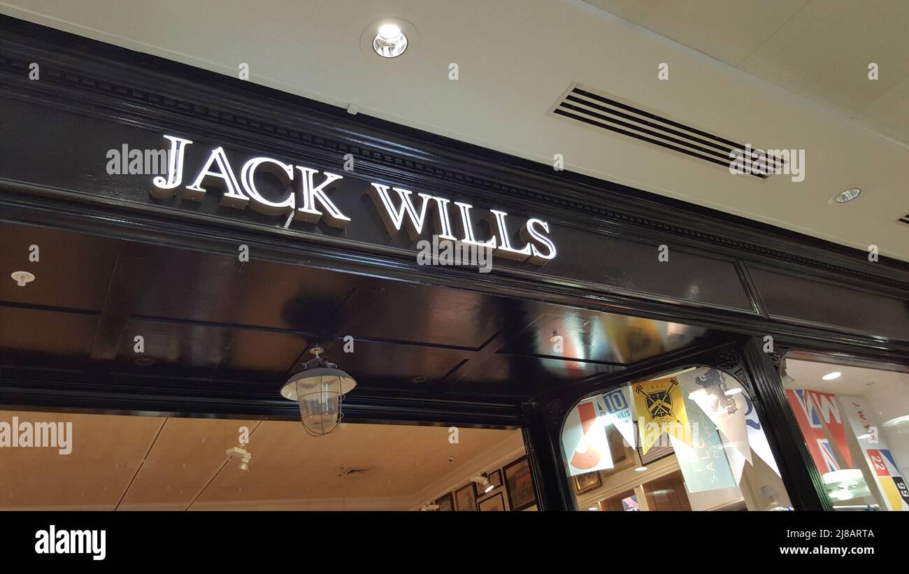 Jack Wills Clothing Store Shop Sign Stock Photo Alamy