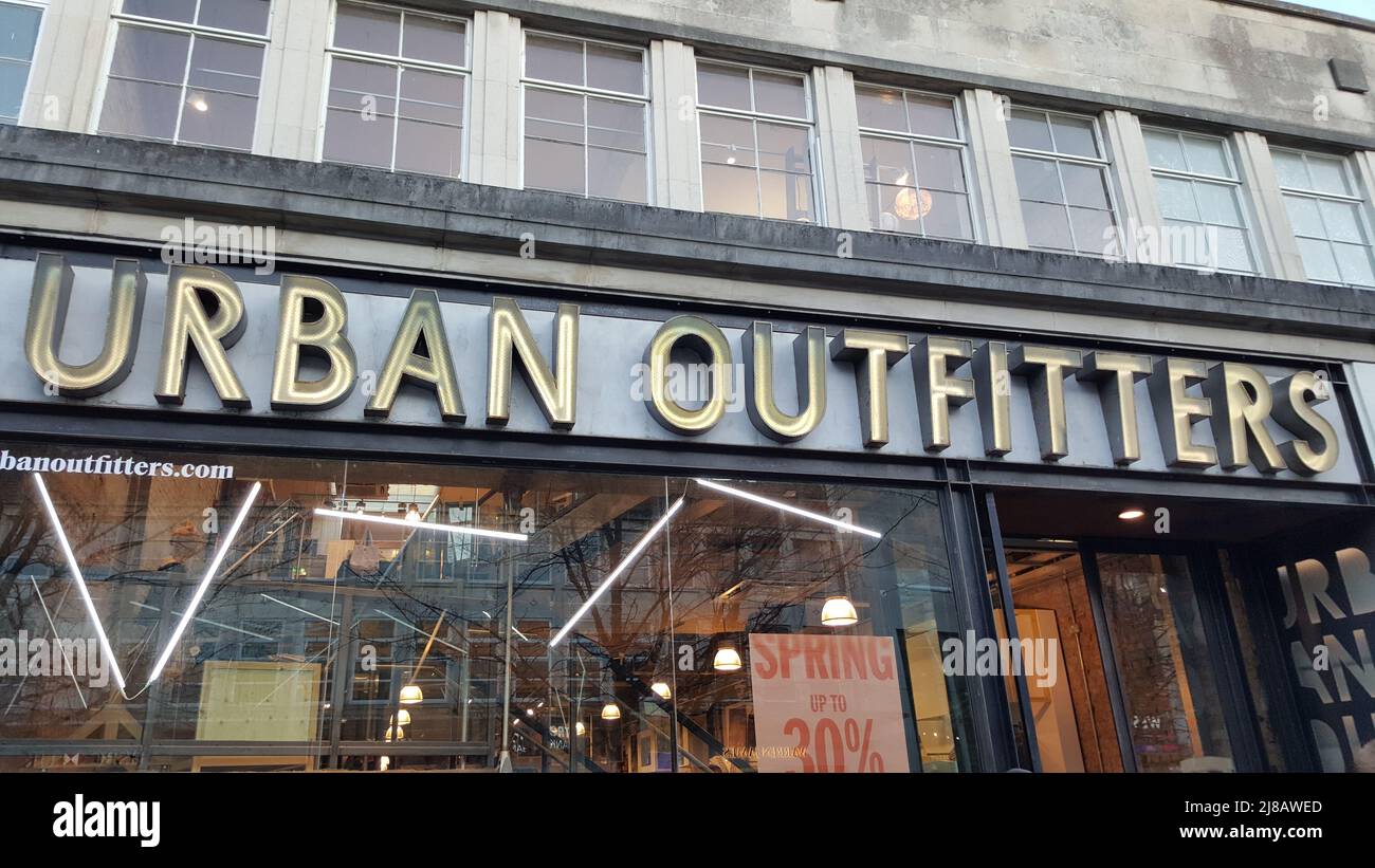 Urban Outfitters Clothing Shop Sign Stock Photo - Alamy
