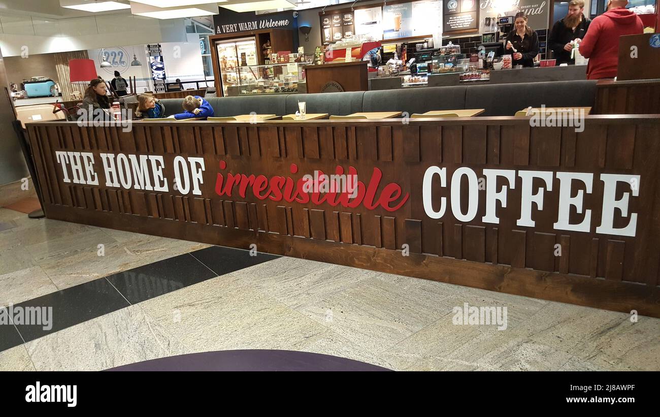 Costa Coffee Shop Sign Stock Photo Alamy