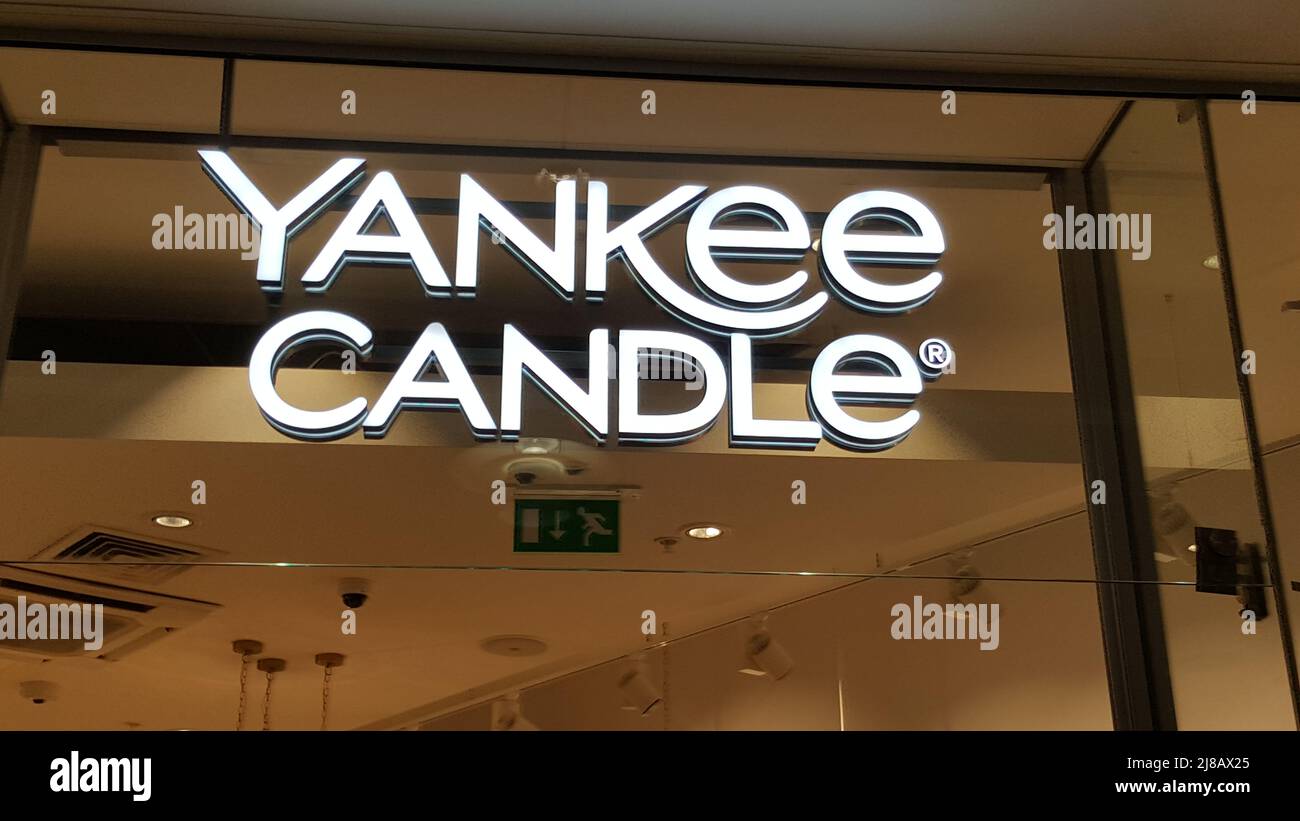 Yankee Candle Shop Sign Stock Photo