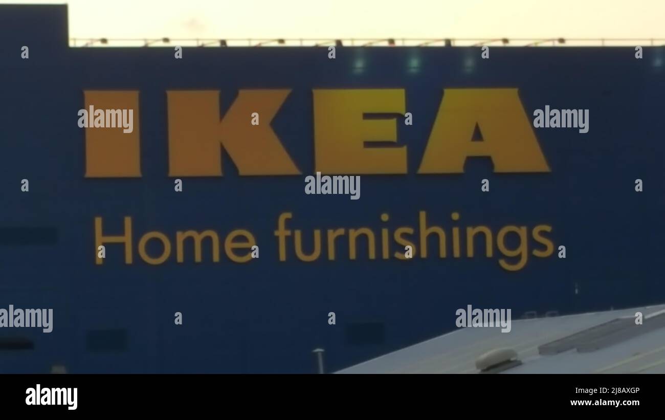 Ikea Furniture Shop Sign Stock Photo Alamy