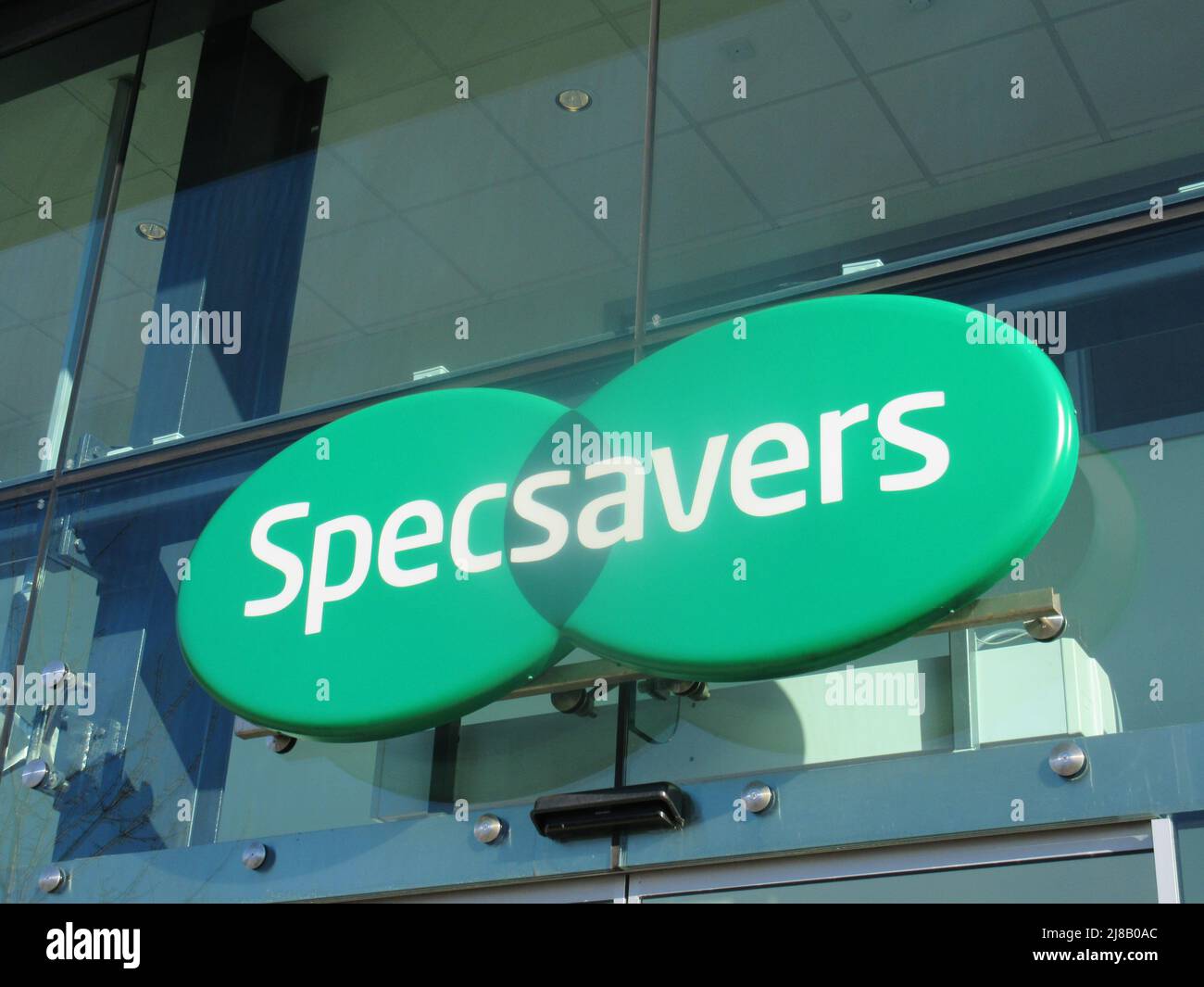 Specsavers Opticians Shop Sign Stock Photo