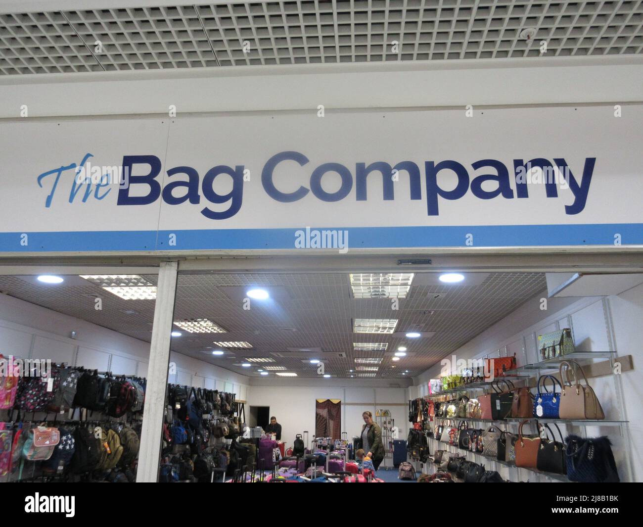 The Bag Company Shop Sign Stock Photo Alamy