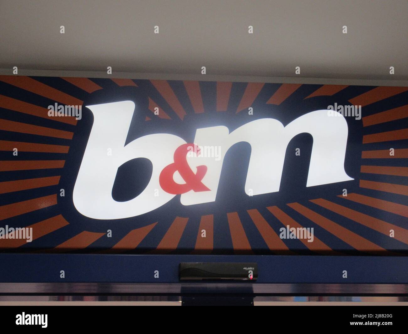 B&M Retailer Shop Sign Stock Photo Alamy