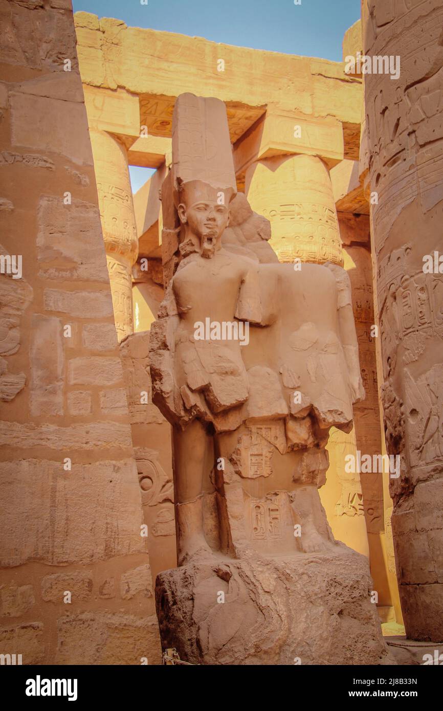 The temple of Ramses III is an important structure of the New Kingdom period in the West Bank of