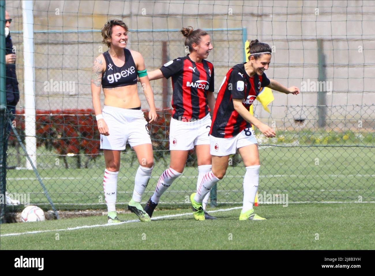 Veronica Boquete (AC Milan) and Sara Baldi (ACF Fiorentina Femminile)  during AC Milan vs ACF Fiorentina fem - Photo .LiveMedia/Francesco  Scaccianoce Stock Photo - Alamy