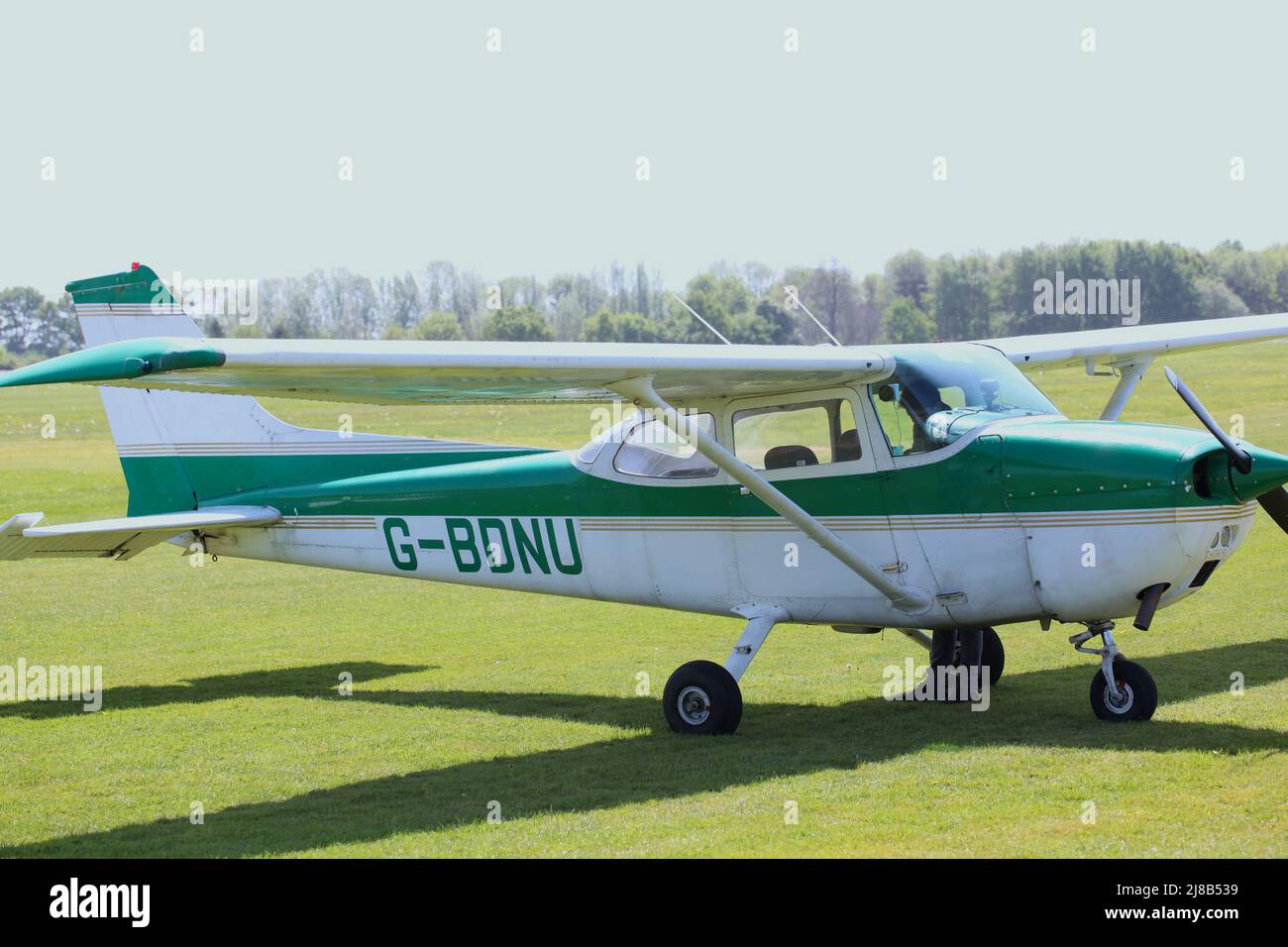 Cessna F172M Skyhawk Light Aircraft Stock Photo