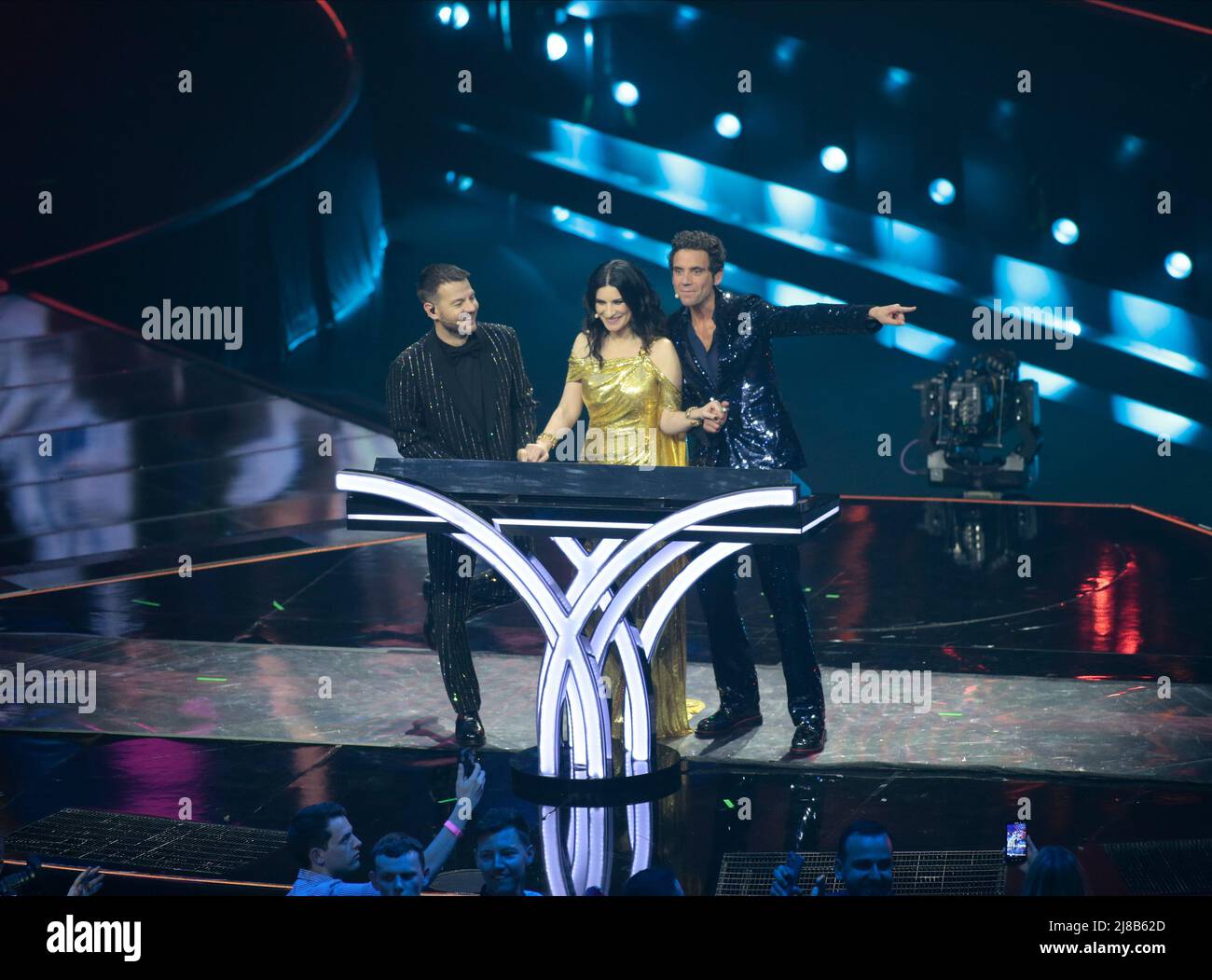Turin, Italy. 14th May, 2022. Kalush Orchestra (Stefani?) Ukraine The winners of he Eurovision Song Contest Grand Final on 14 May 2022 at Pala Olimpico, Turin, Italy. Photo Nderim Kaceli Credit: Independent Photo Agency/Alamy Live News Stock Photo