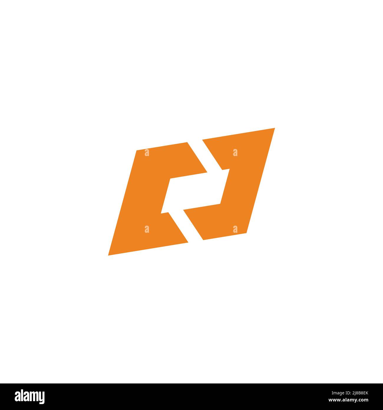 letter cj square frame geometric simple logo vector Stock Vector Image ...