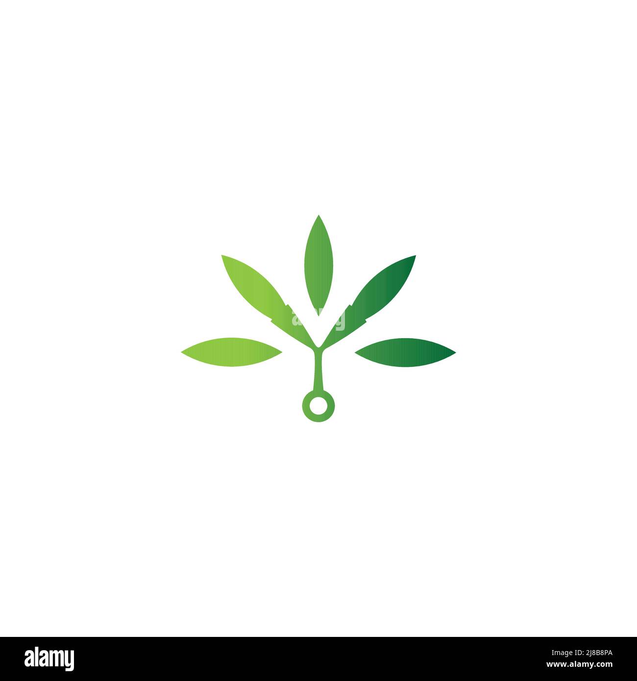 letter y leaf foliage green nature logo vector Stock Vector Image & Art ...