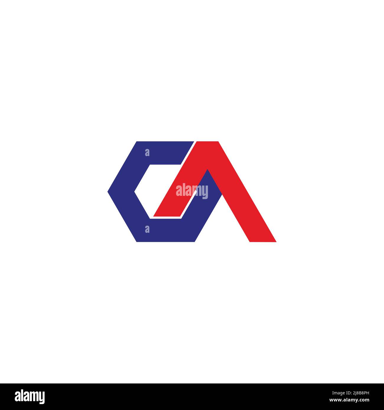 letter ga simple linked colorful logo vector Stock Vector Image & Art ...