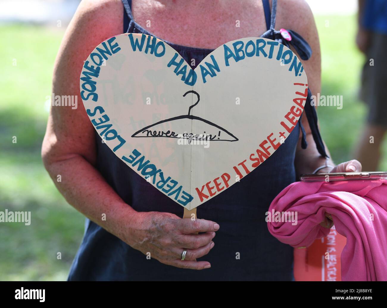 Delray Beach. 14th May, 2022. 'Bans Off Our Bodies' abortion rights Rally held at the Old School Square on May 14, 2022 in Delray Beach, Florida. Credit: Mpi04/Media Punch/Alamy Live News Stock Photo