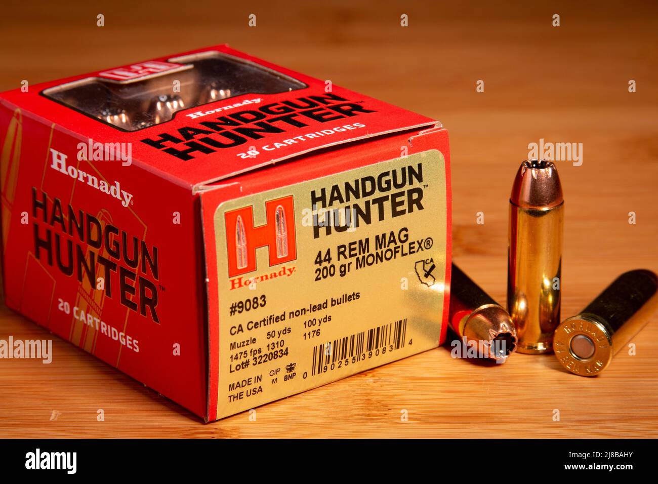 Hornady Handgun Hunter .44 Rem Mag Stock Photo