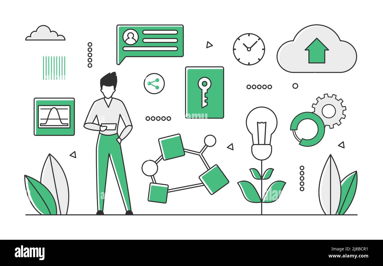 Protection security system. Limited access and personal privacy key vector monocolor