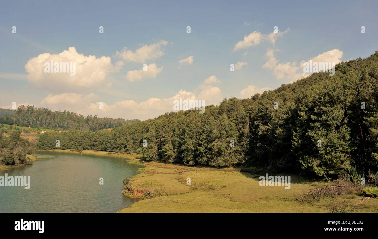 Beautiful scenic landscapes of Pykara falls,Ooty, Tamilnadu. Flowof ...
