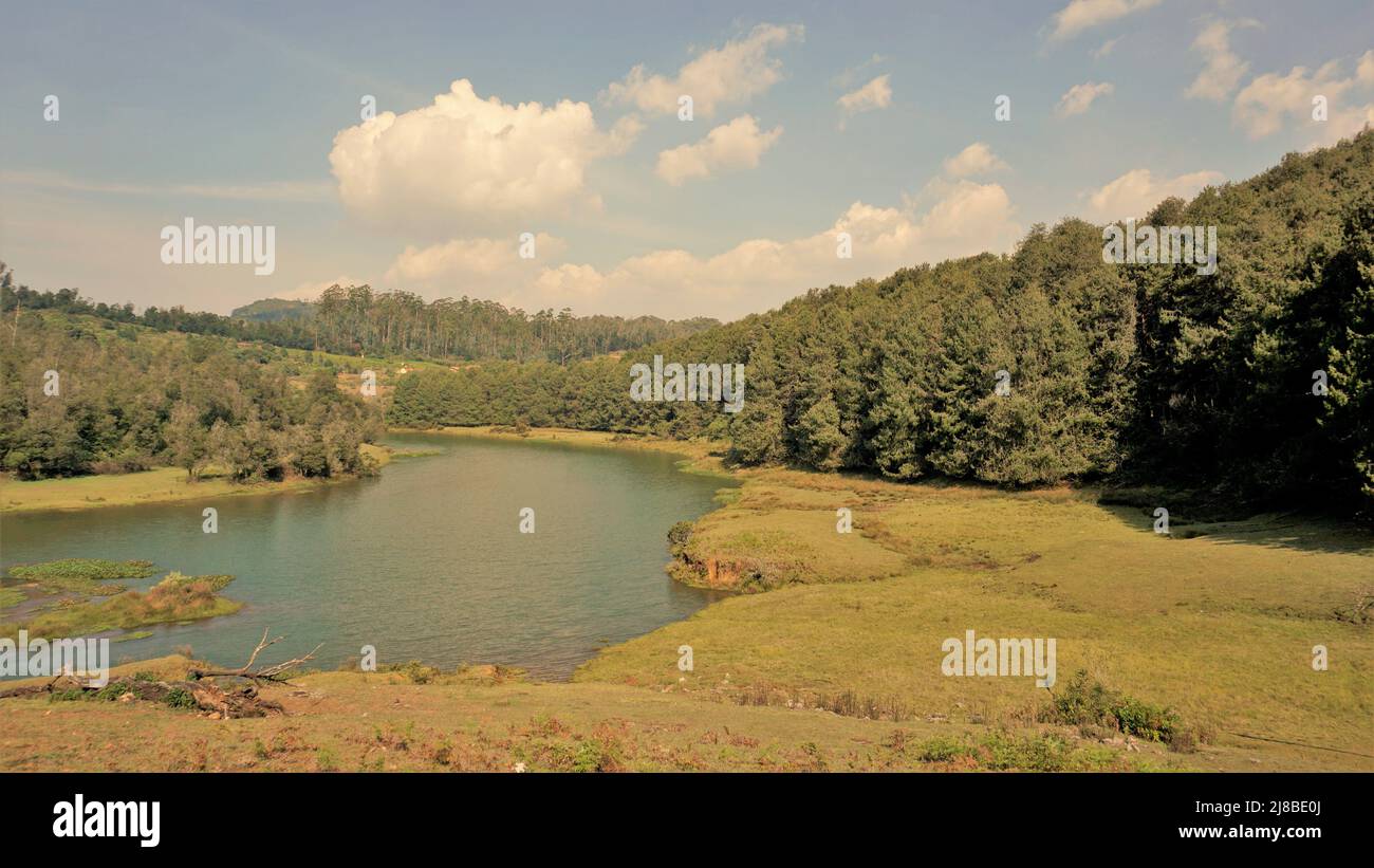 Beautiful scenic landscapes of Pykara falls,Ooty, Tamilnadu. Flowof ...