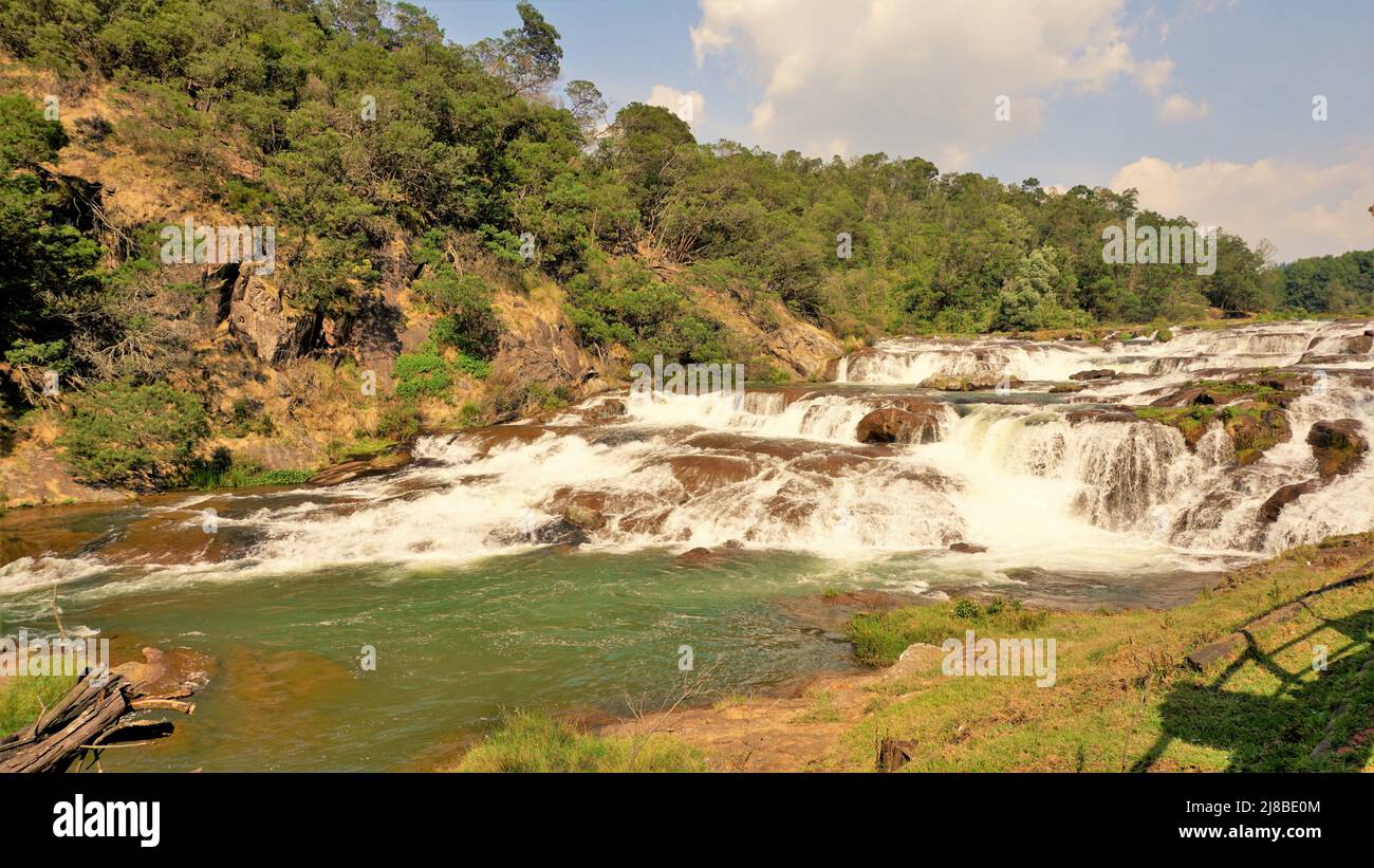 Beautiful scenic landscapes of Pykara falls,Ooty, Tamilnadu. Flowof ...