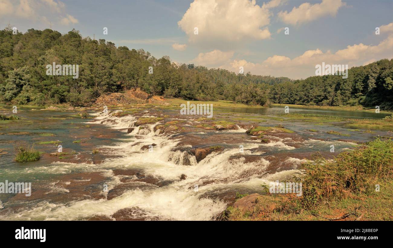 Beautiful scenic landscapes of Pykara falls,Ooty, Tamilnadu. Flowof ...
