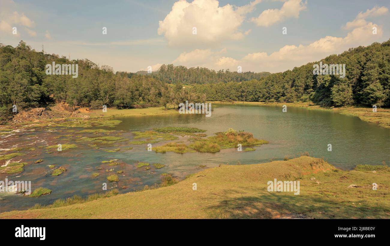 Beautiful scenic landscapes of Pykara falls,Ooty, Tamilnadu. Flowof ...