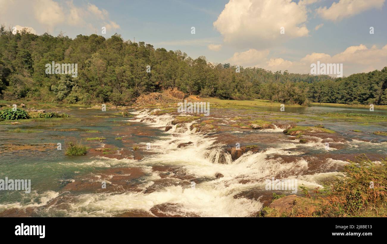 Beautiful scenic landscapes of Pykara falls,Ooty, Tamilnadu. Flowof ...