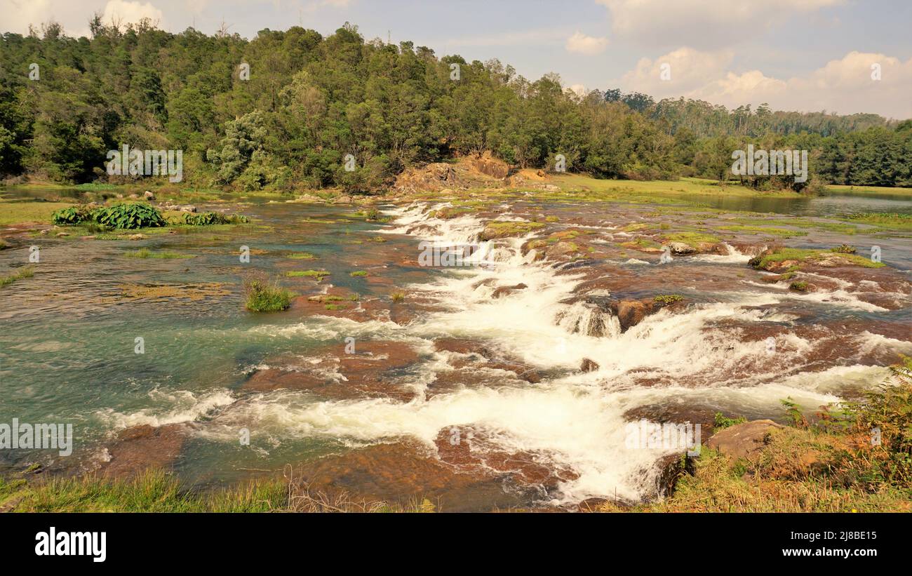 Beautiful scenic landscapes of Pykara falls,Ooty, Tamilnadu. Flowof ...
