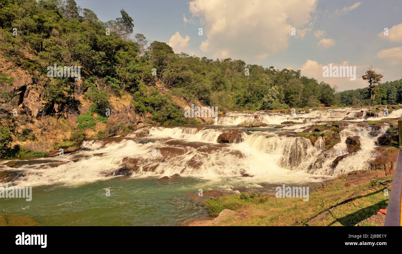 Beautiful scenic landscapes of Pykara falls,Ooty, Tamilnadu. Flowof ...