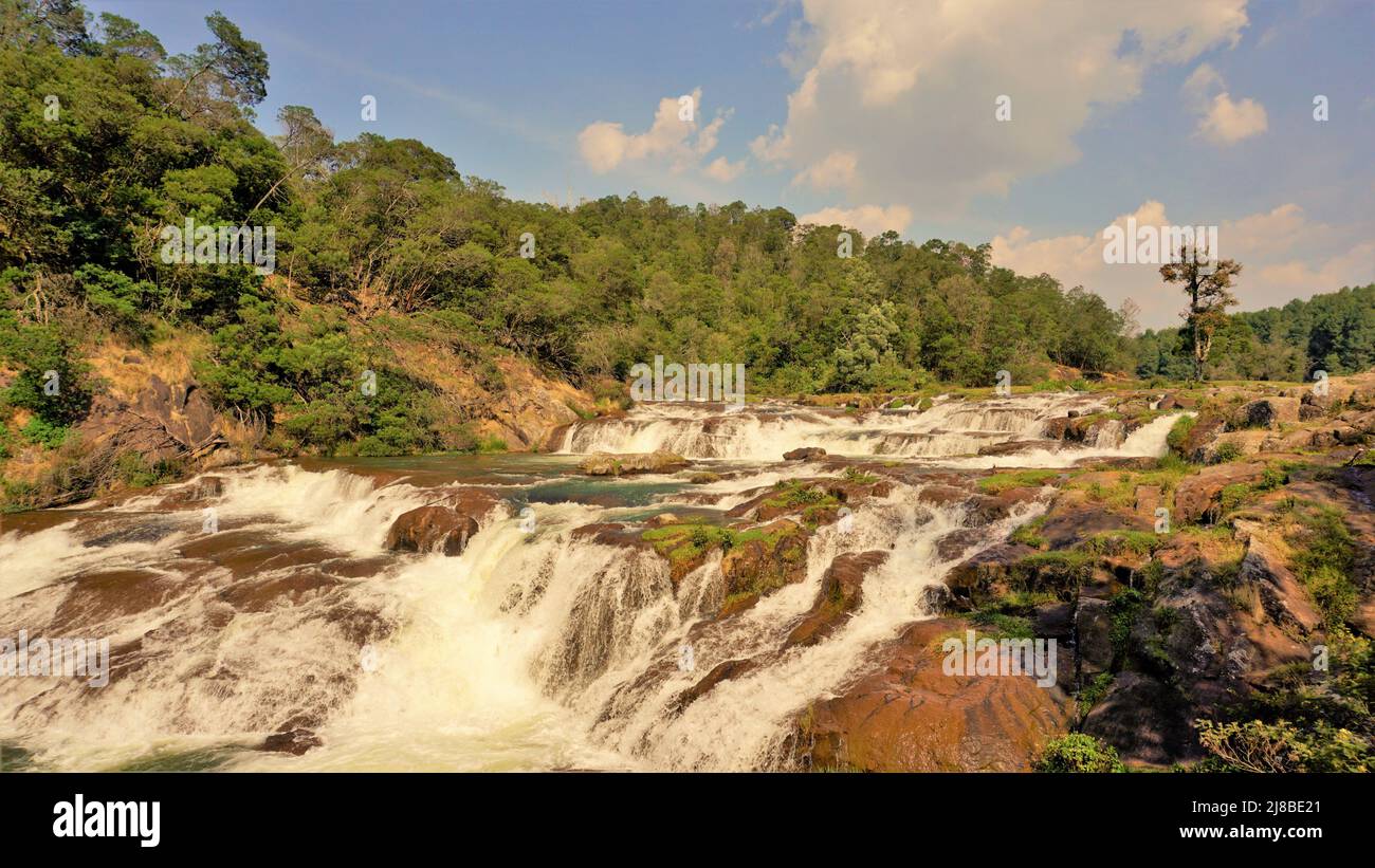 Beautiful scenic landscapes of Pykara falls,Ooty, Tamilnadu. Flowof ...