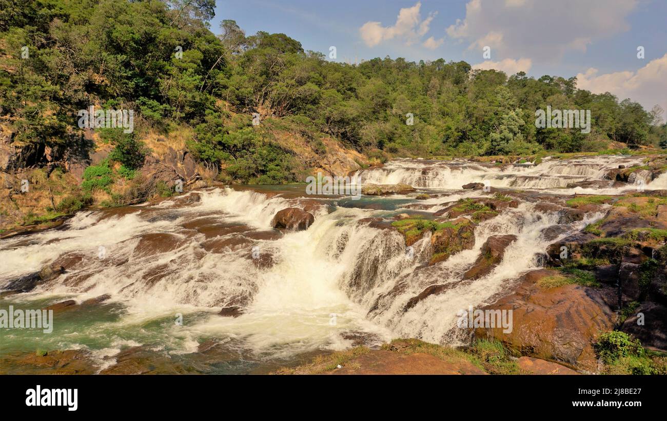 Beautiful scenic landscapes of Pykara falls,Ooty, Tamilnadu. Flowof ...