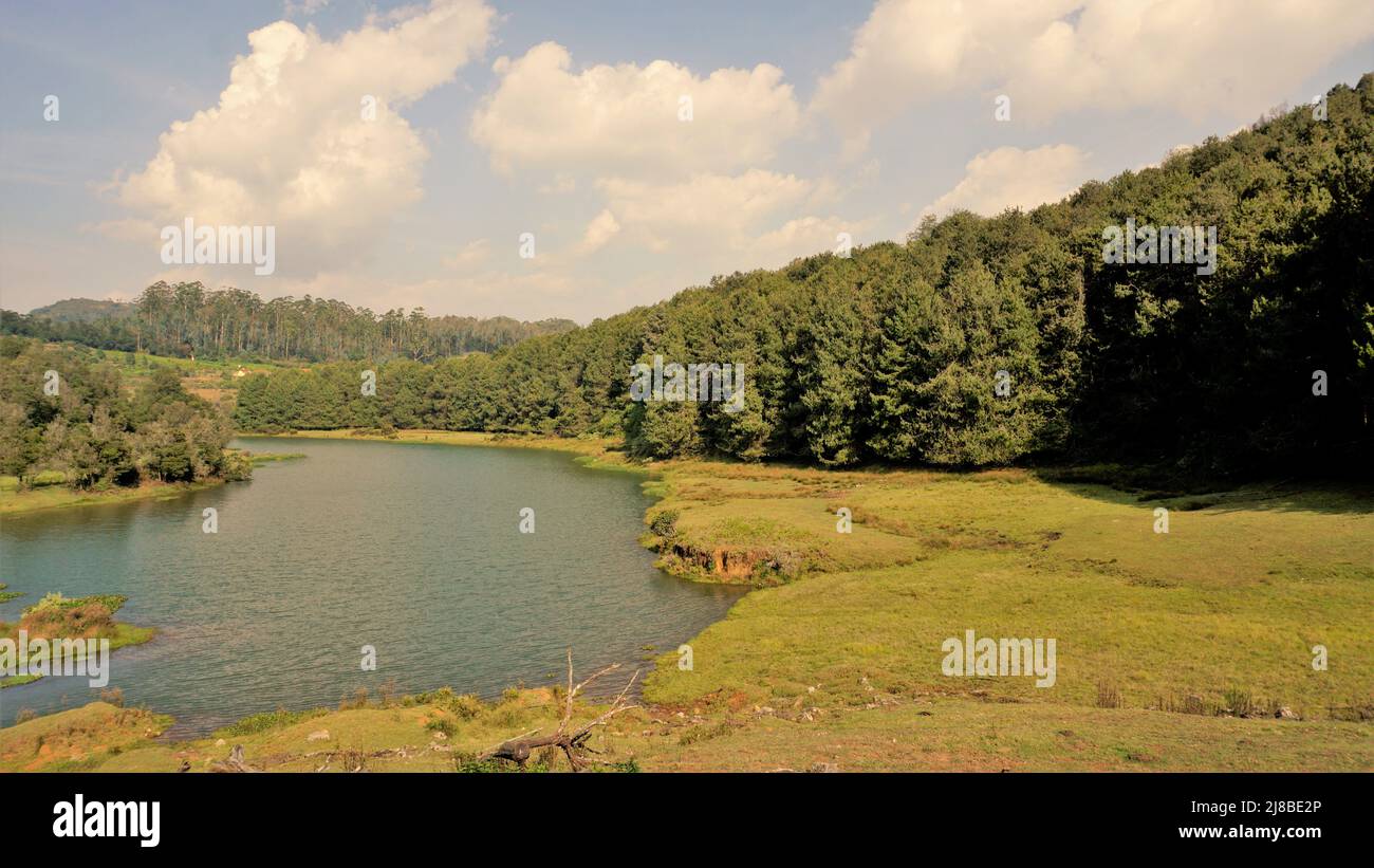 Beautiful scenic landscapes of Pykara falls,Ooty, Tamilnadu. Flowof ...