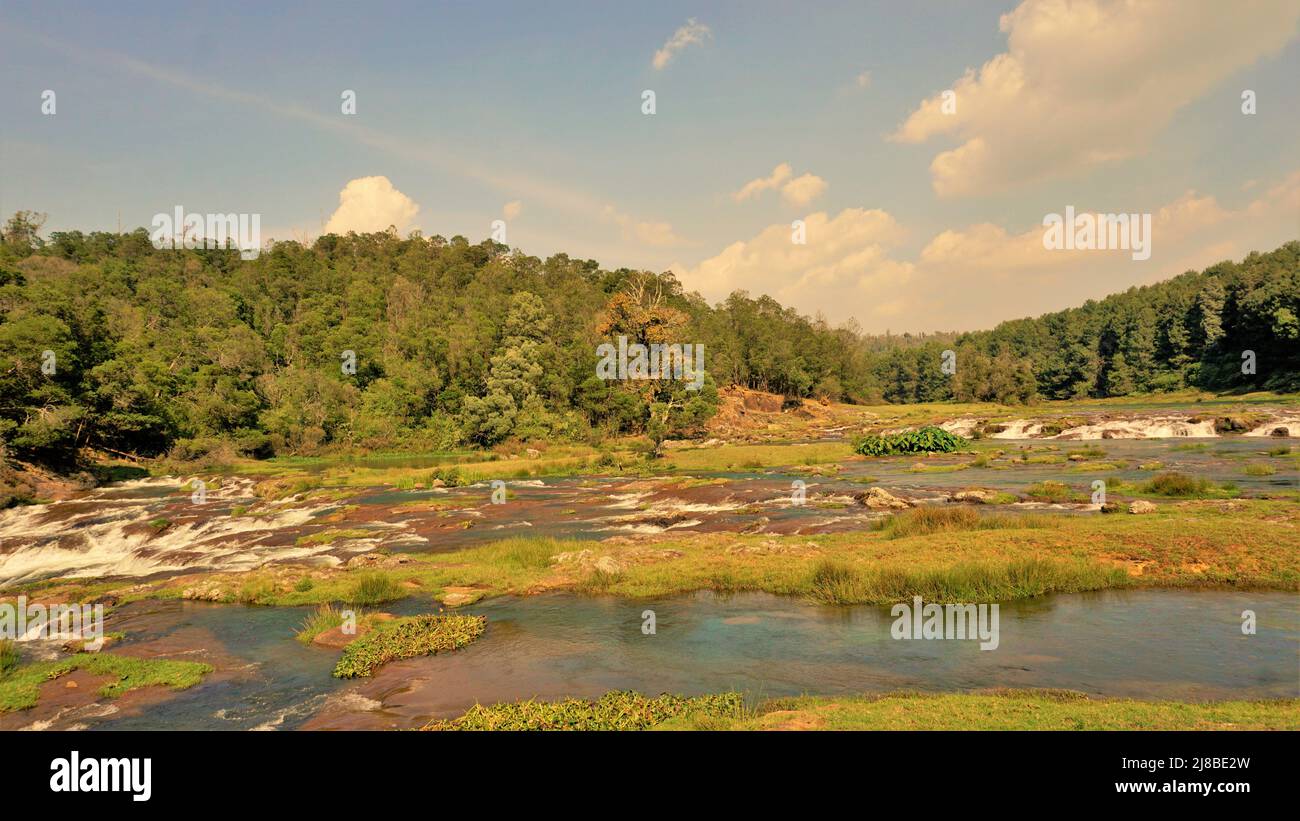 Beautiful scenic landscapes of Pykara falls,Ooty, Tamilnadu. Flowof ...