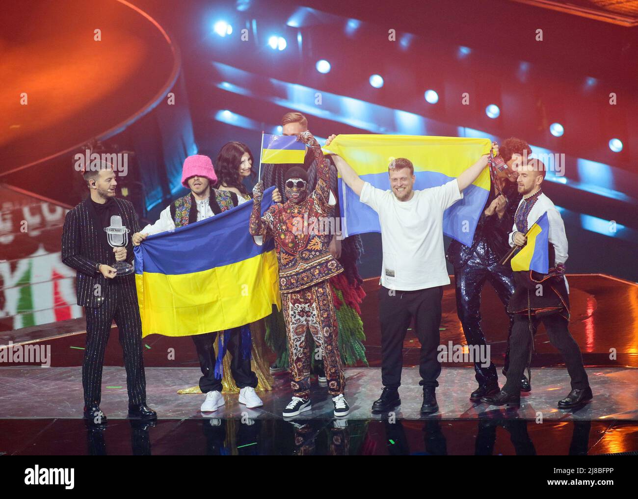 Kalush Orchestra (Stefani?) Ukraine during the Eurovision Song Contest